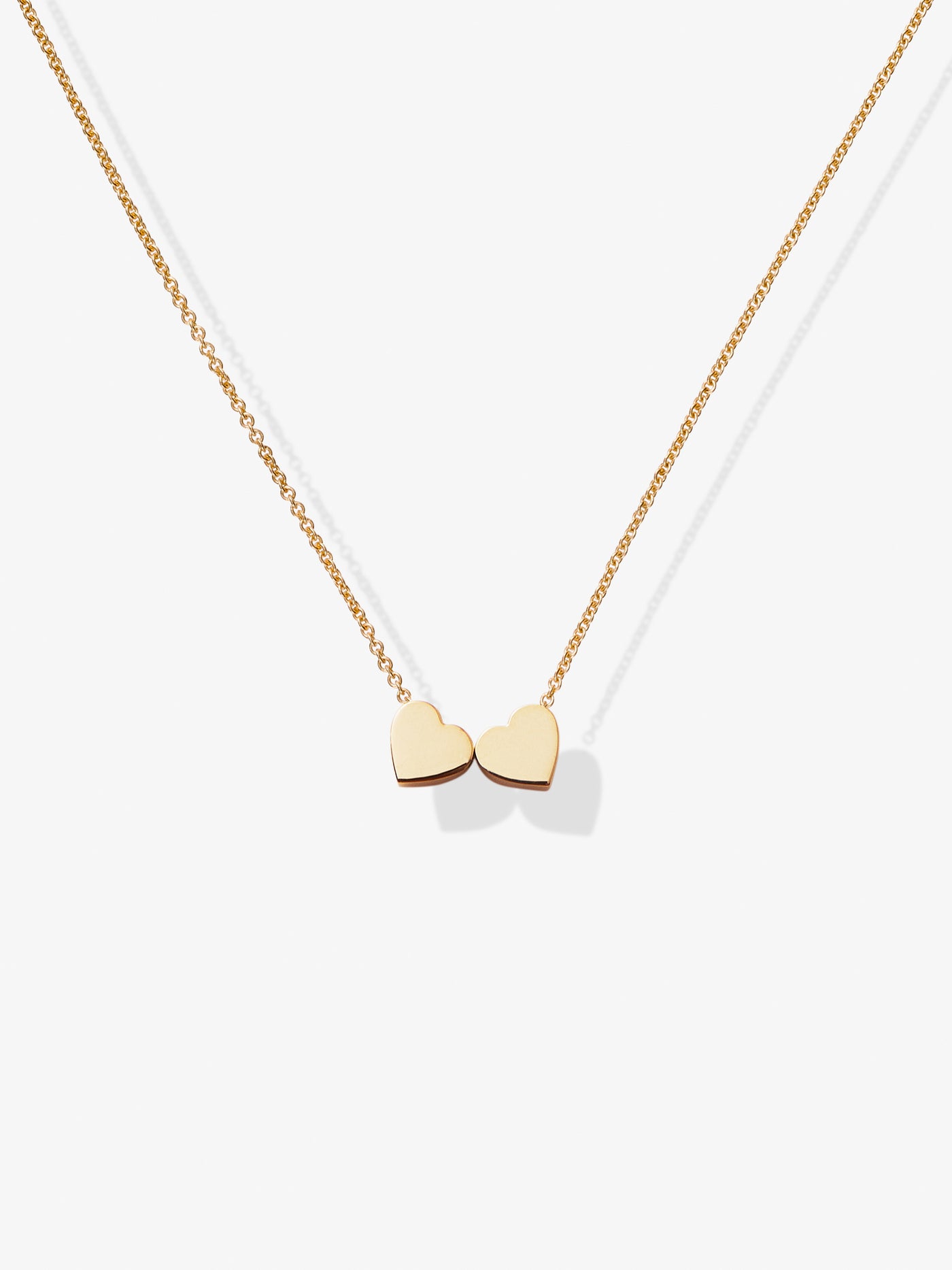 Hearts Necklace in 18k Gold