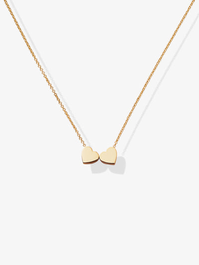 Hearts Necklace in 18k Gold