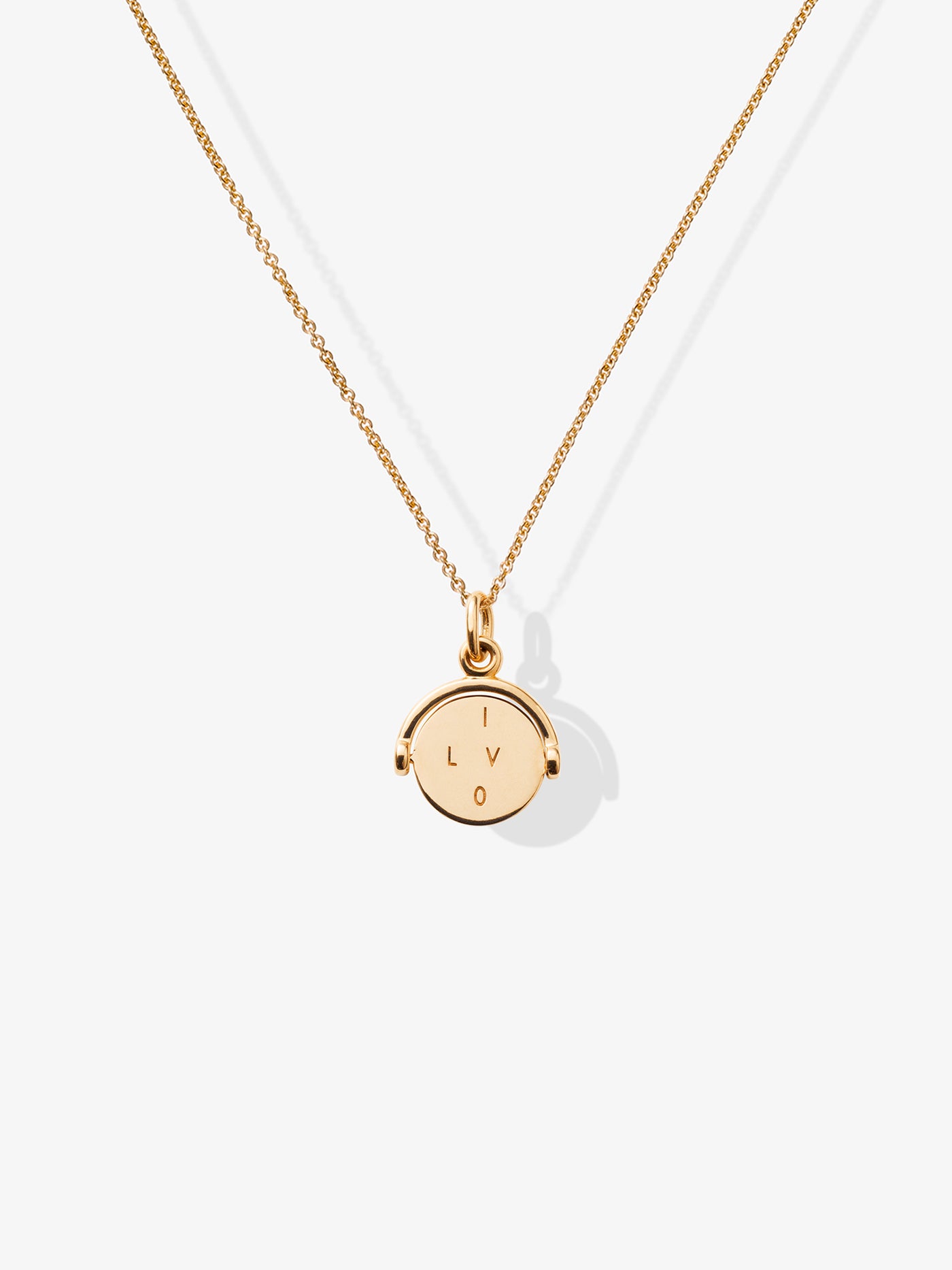 I Love You Necklace in 18k Gold