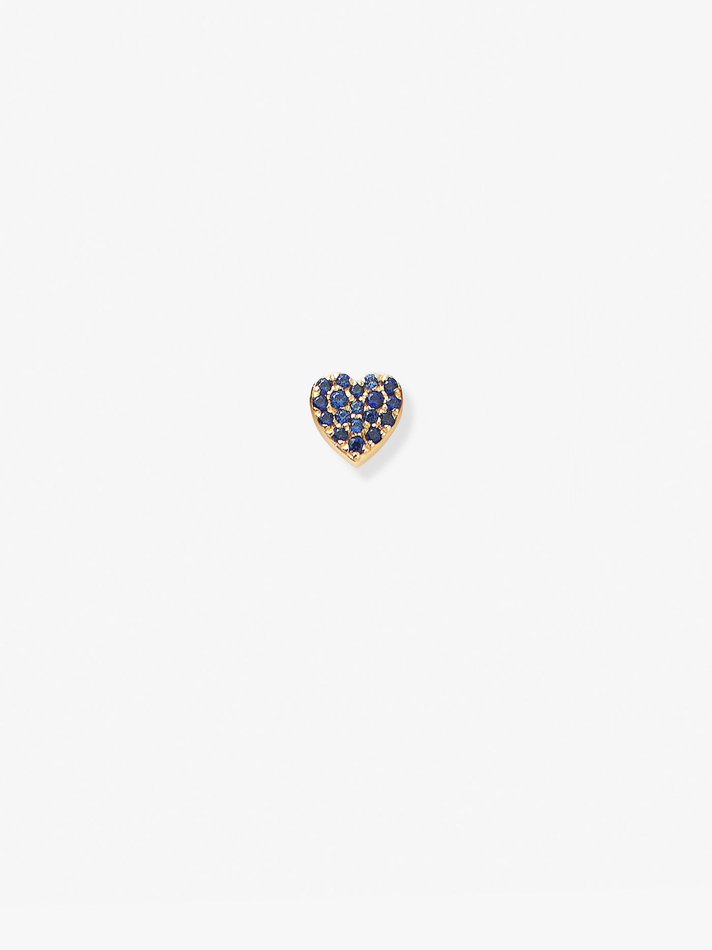 Heart in Blue Sapphire and 18k Gold