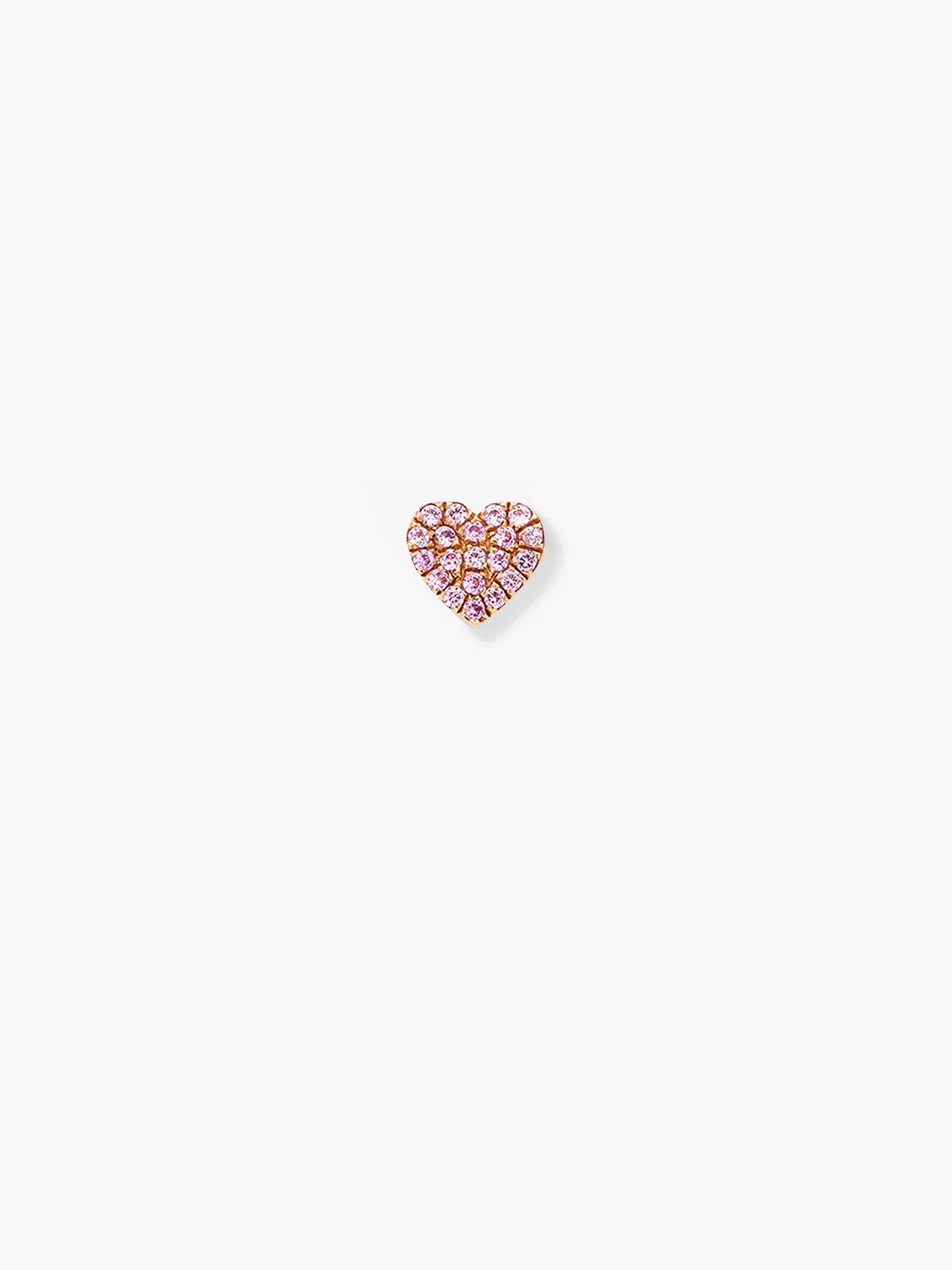 Heart in Pink Sapphire and 18k Gold