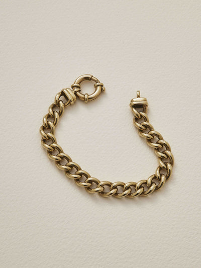 Verse Fine Jewellery Vintage Gold Curb Bracelet Open- Clasp