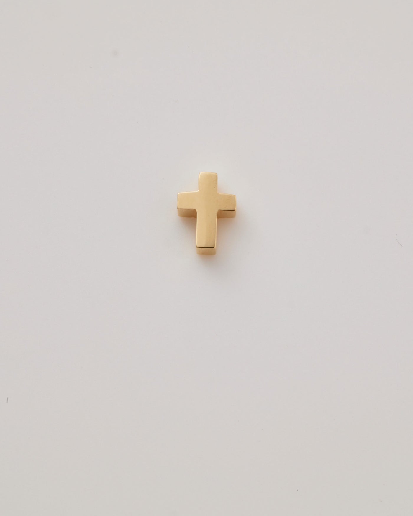 Diamond & Yellow Gold Cross Charm