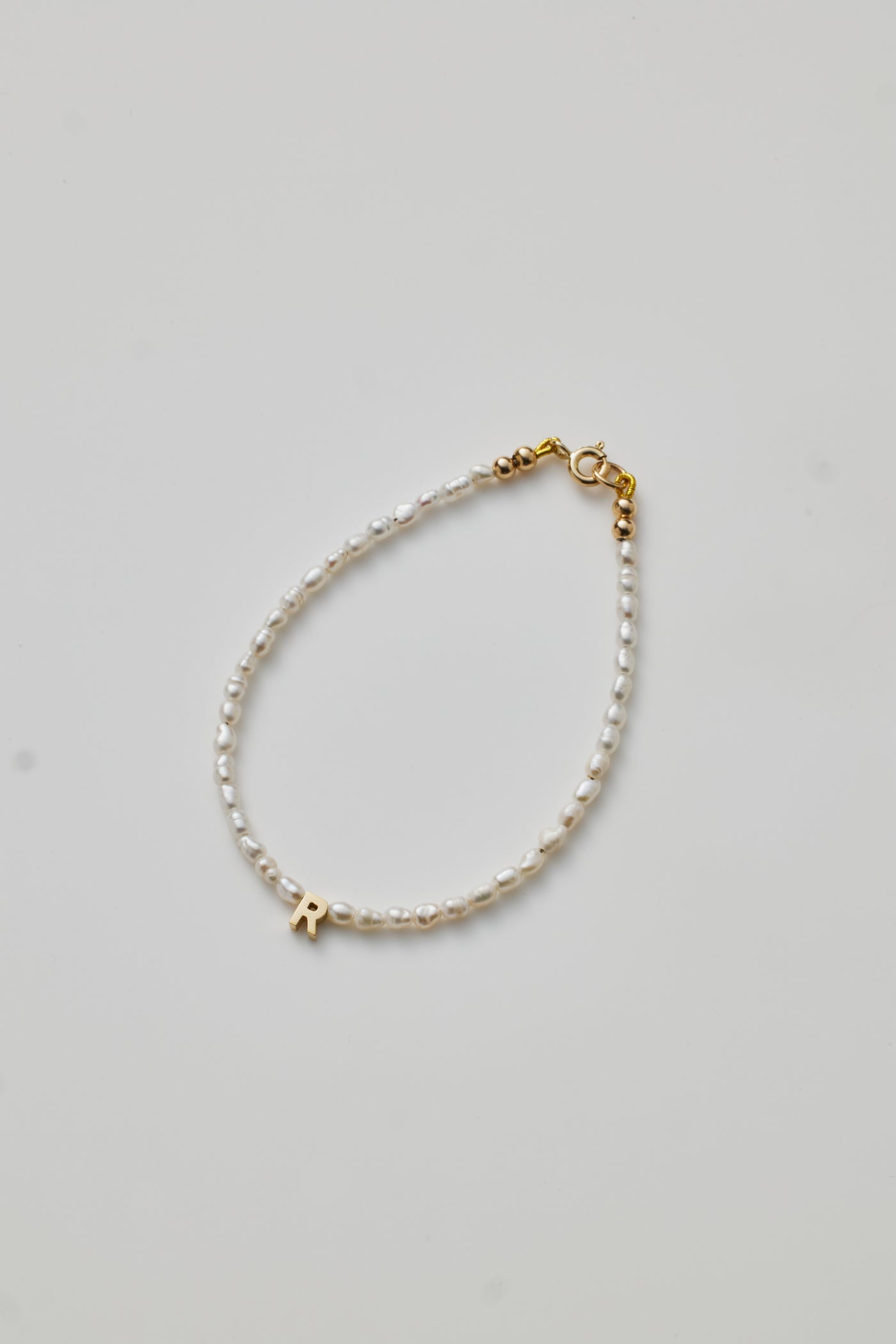 One Letter Pearl Bracelet