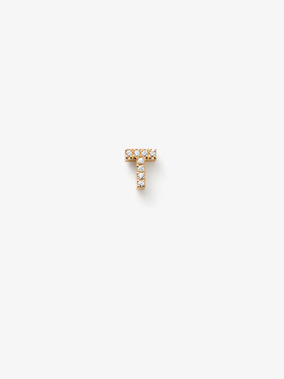 Verse Fine Jewellery Addtional Letter T Yellow Gold and Diamonds