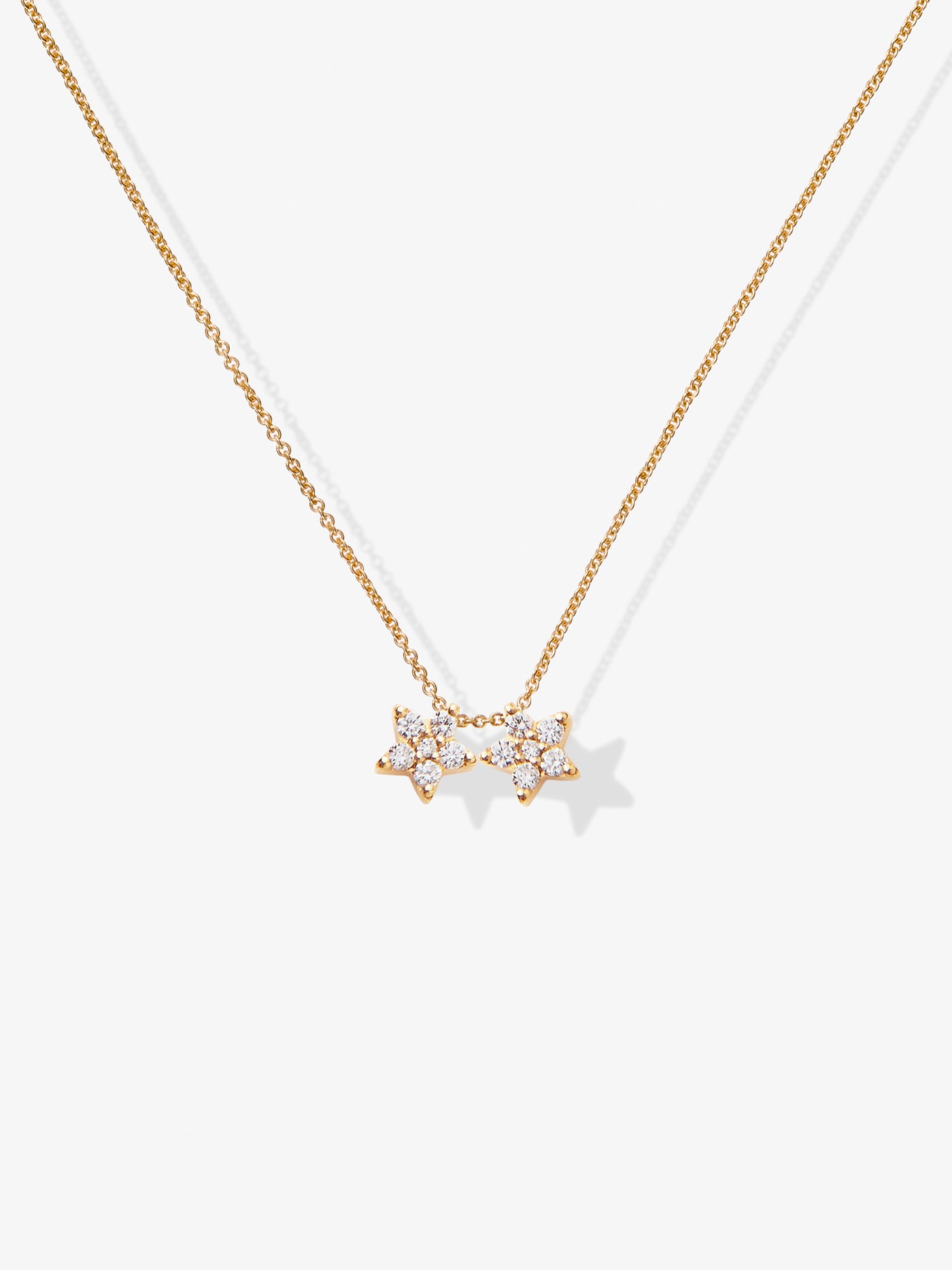 Diamond Stars Necklace in 18k Gold